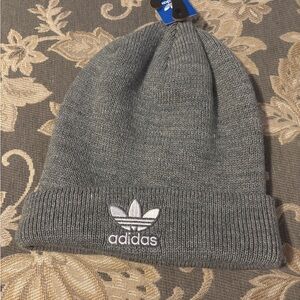 Adidas Heather Grey Beanie Adult Size
